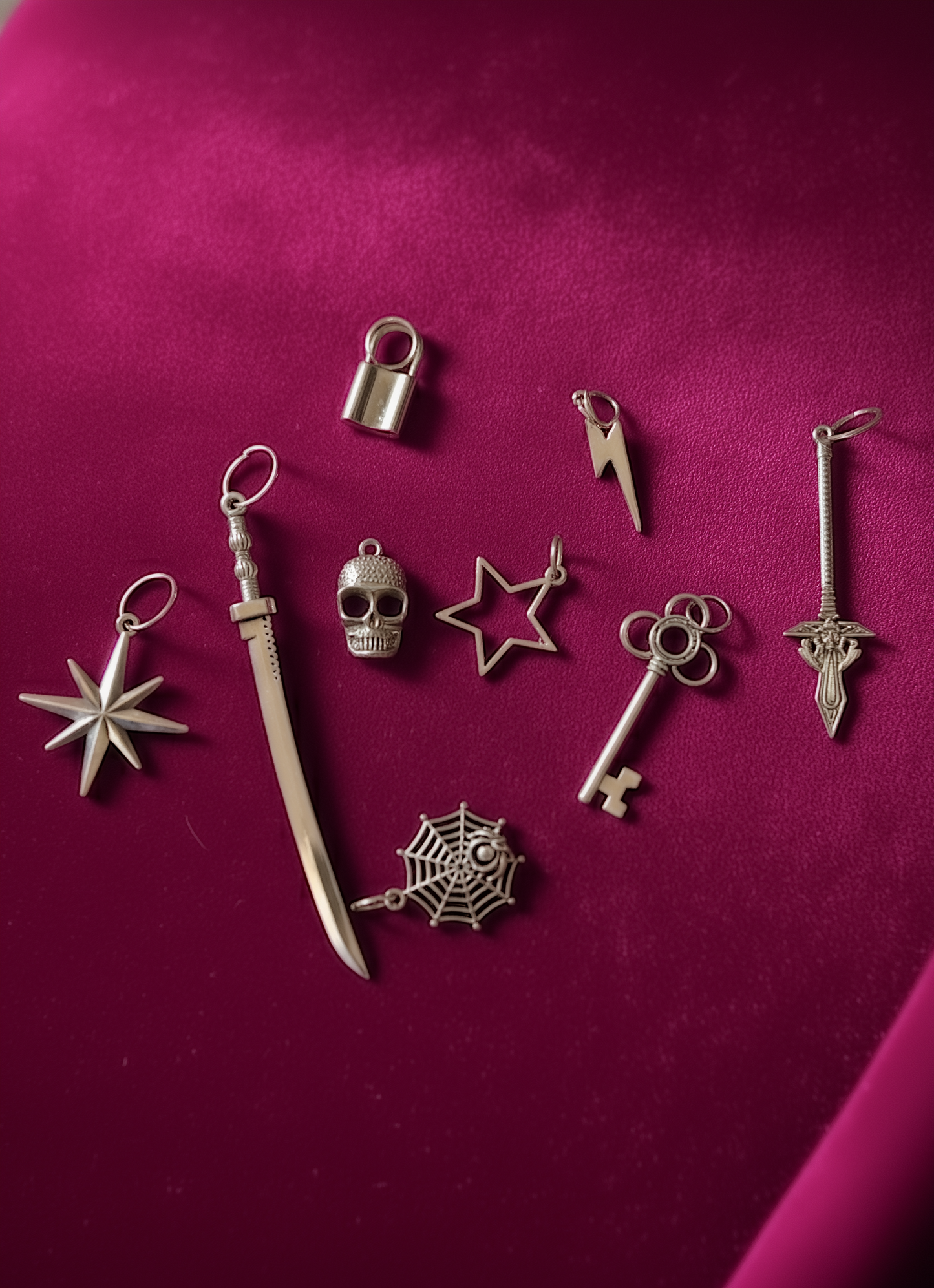 Gothic Hot Dark Pink Satin Tie – Limited Edition