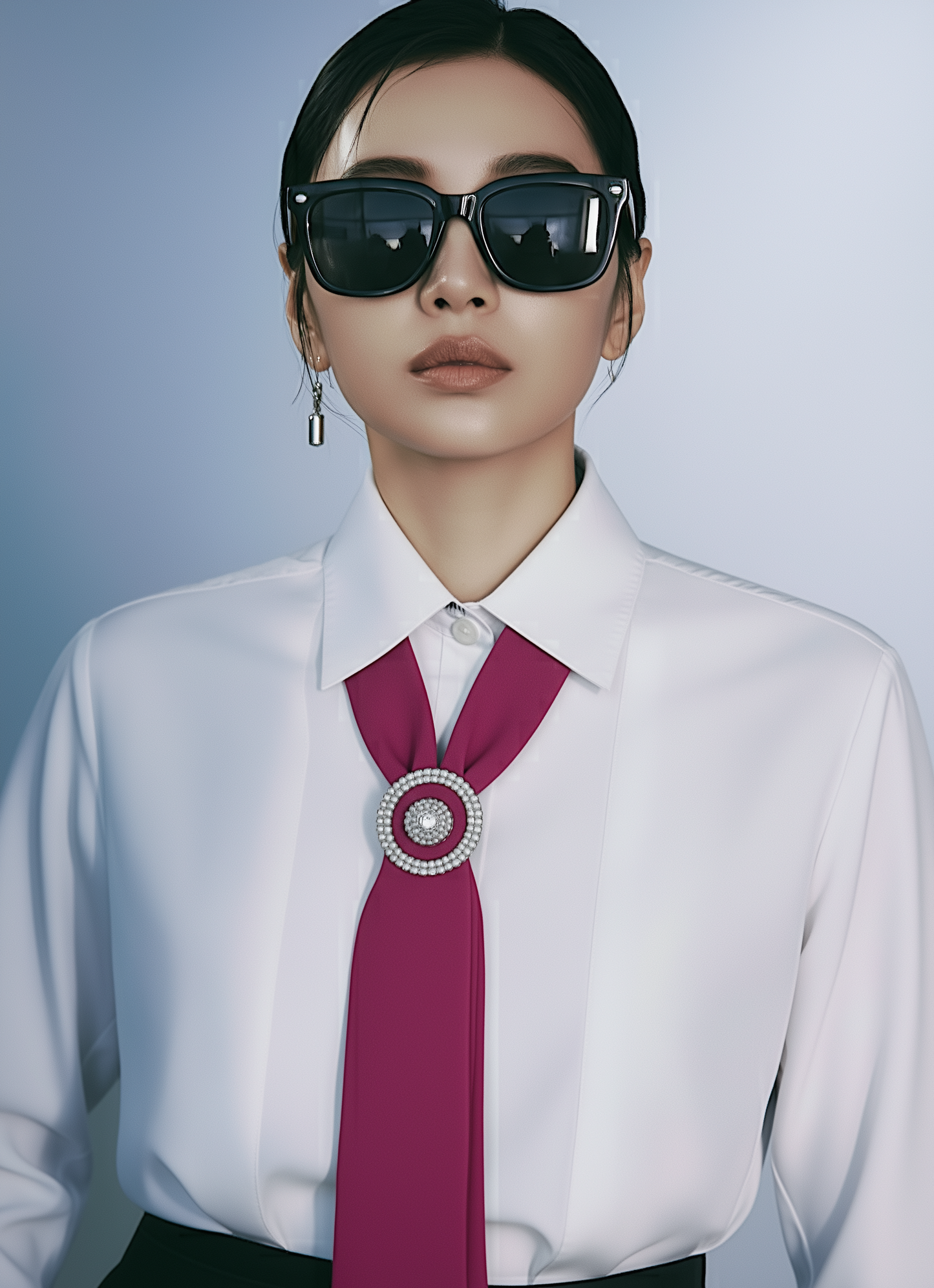 Hot Dark Pink Luxury Satin Tie – Limited Edition