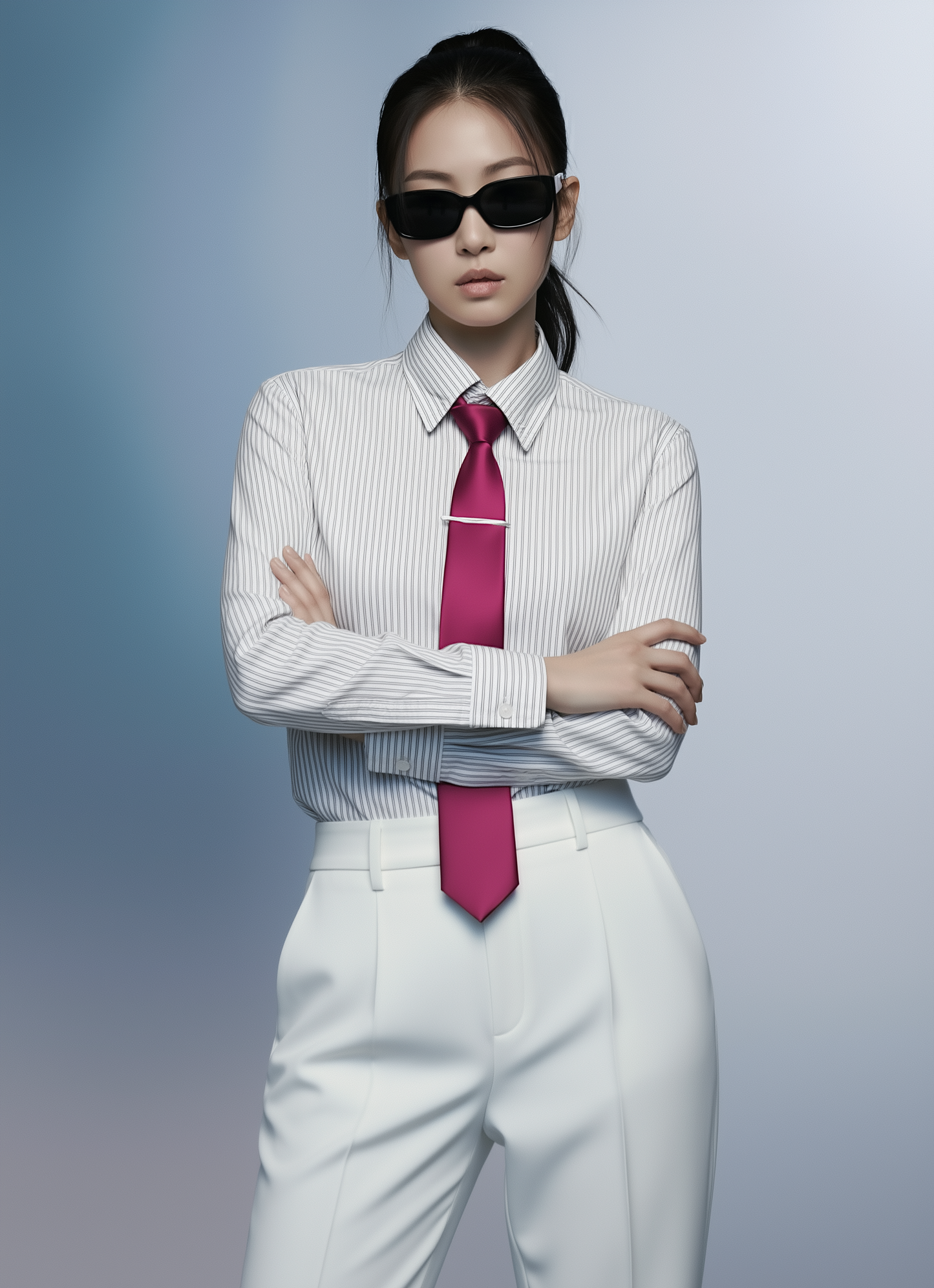 Hot Dark Pink Luxury Satin Tie – Limited Edition