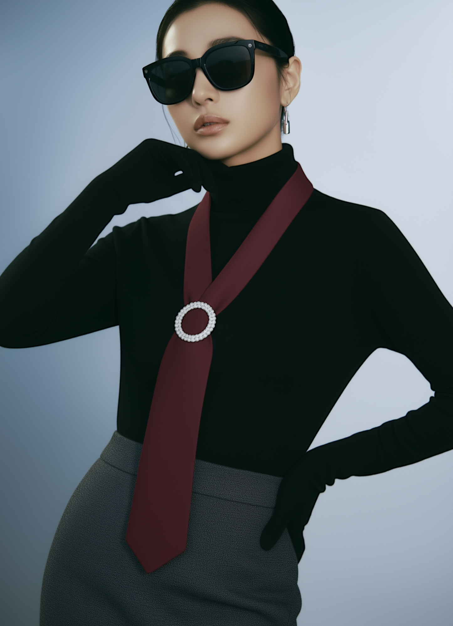 Burgundy Luxury Satin Tie – Limited Edition