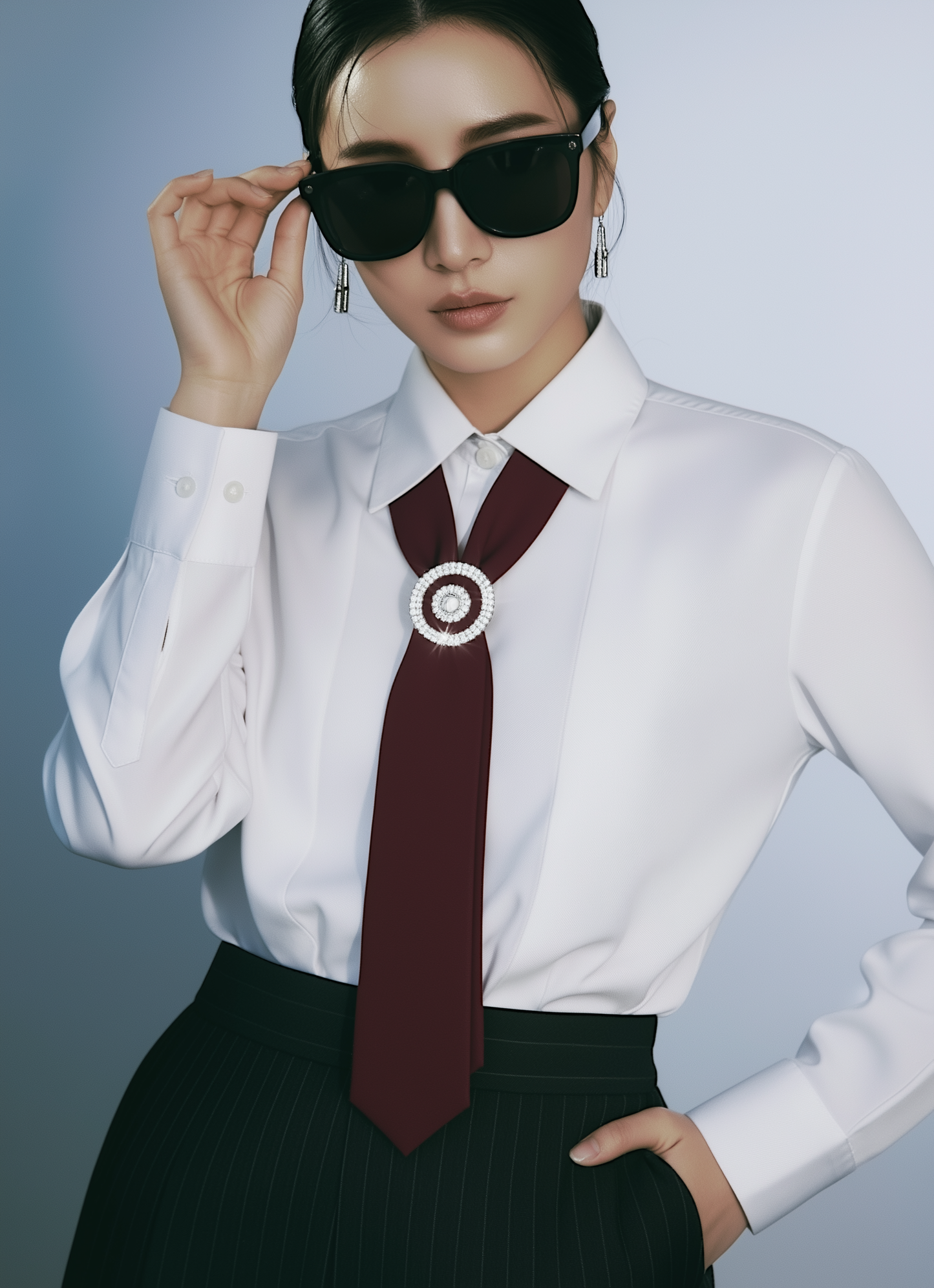 Burgundy Luxury Satin Tie – Limited Edition
