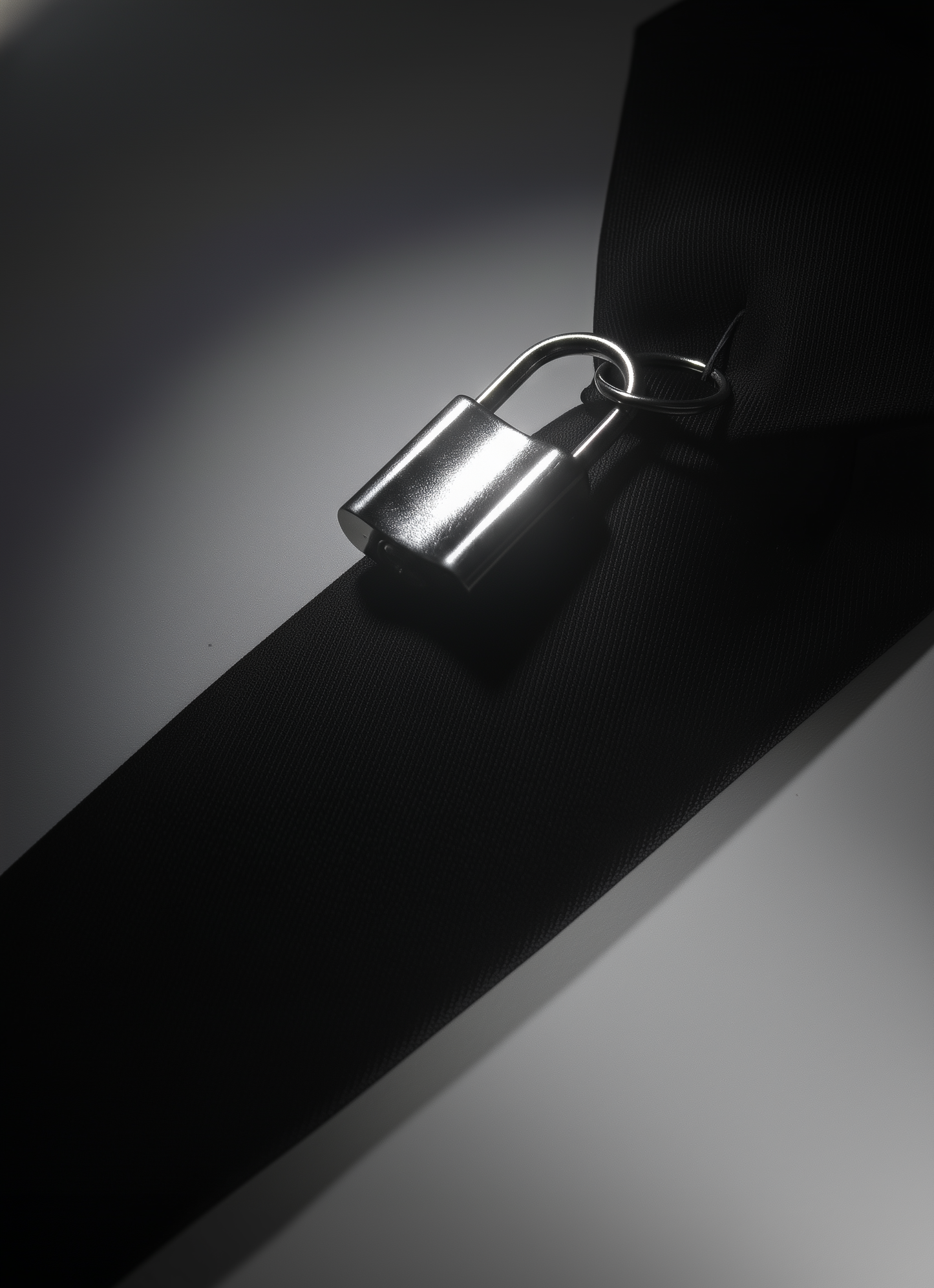 Gothic Black Satin Tie – Limited Edition