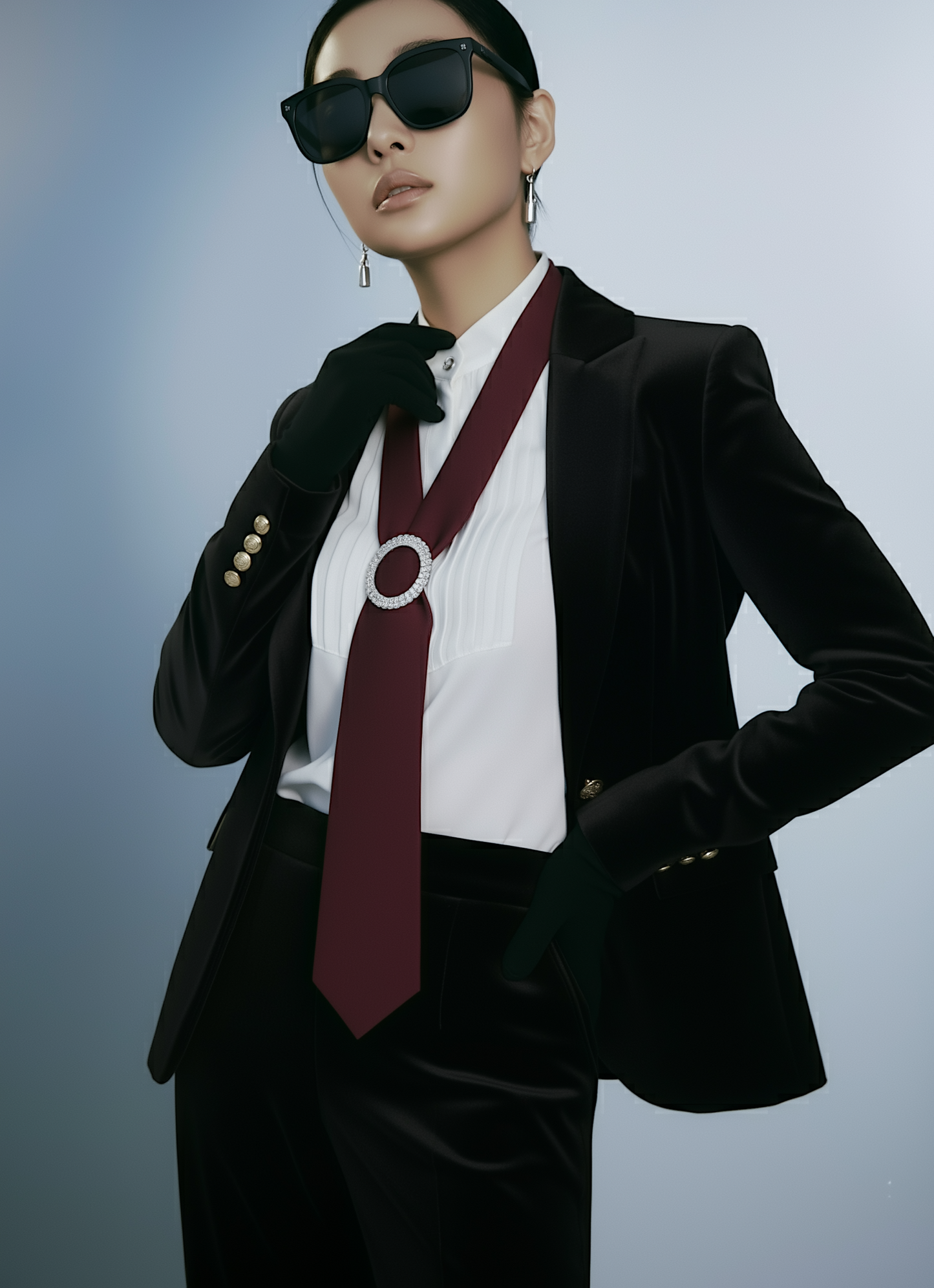 Burgundy Luxury Satin Tie – Limited Edition