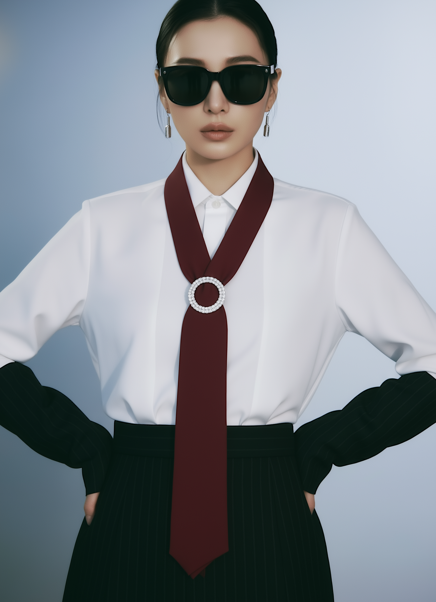 Burgundy Luxury Satin Tie – Limited Edition