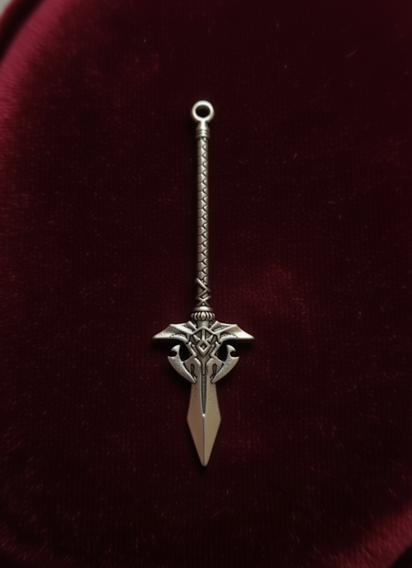 Gothic Burgundy Satin Tie – Limited Edition