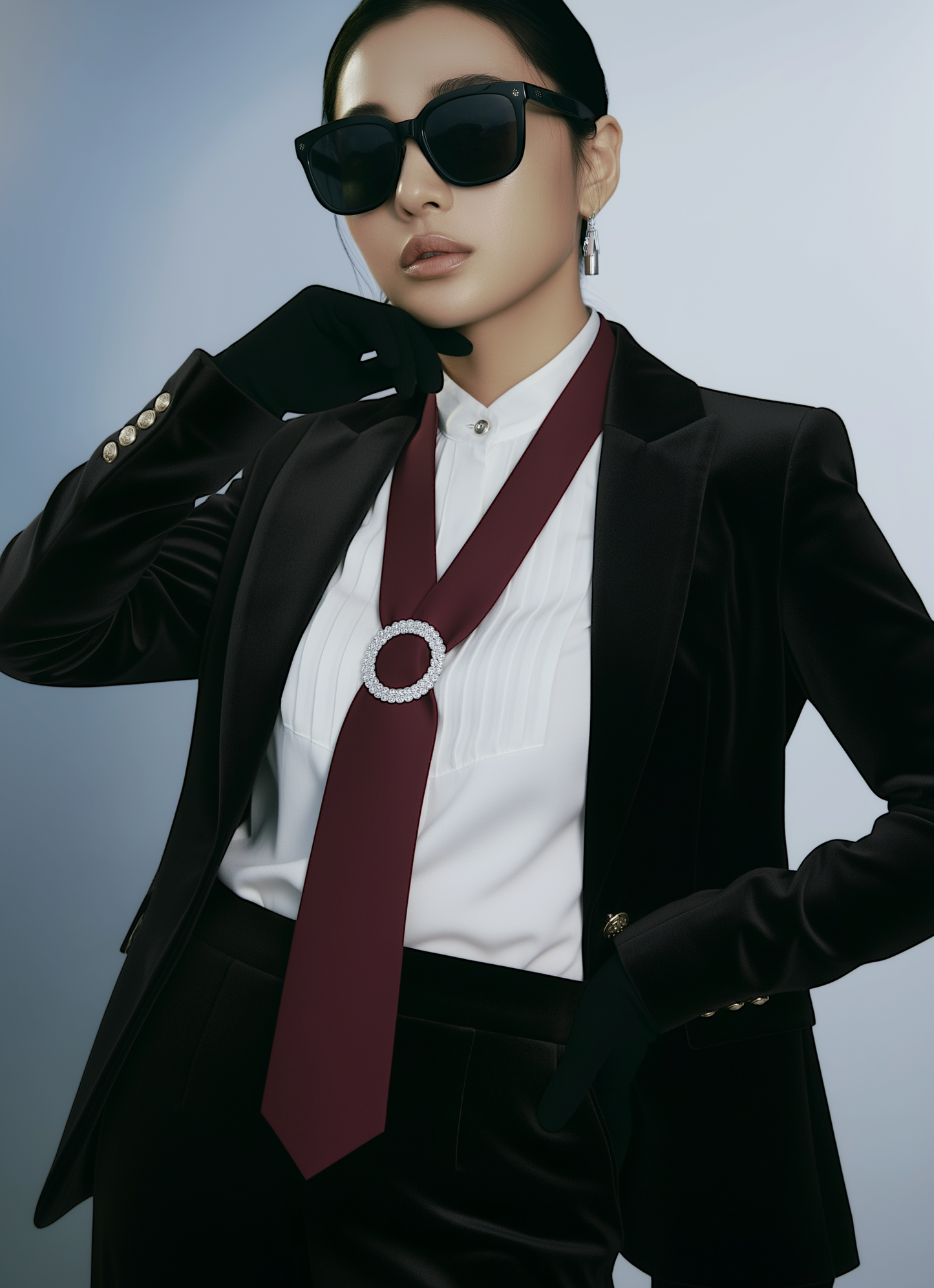 Burgundy Luxury Satin Tie – Limited Edition