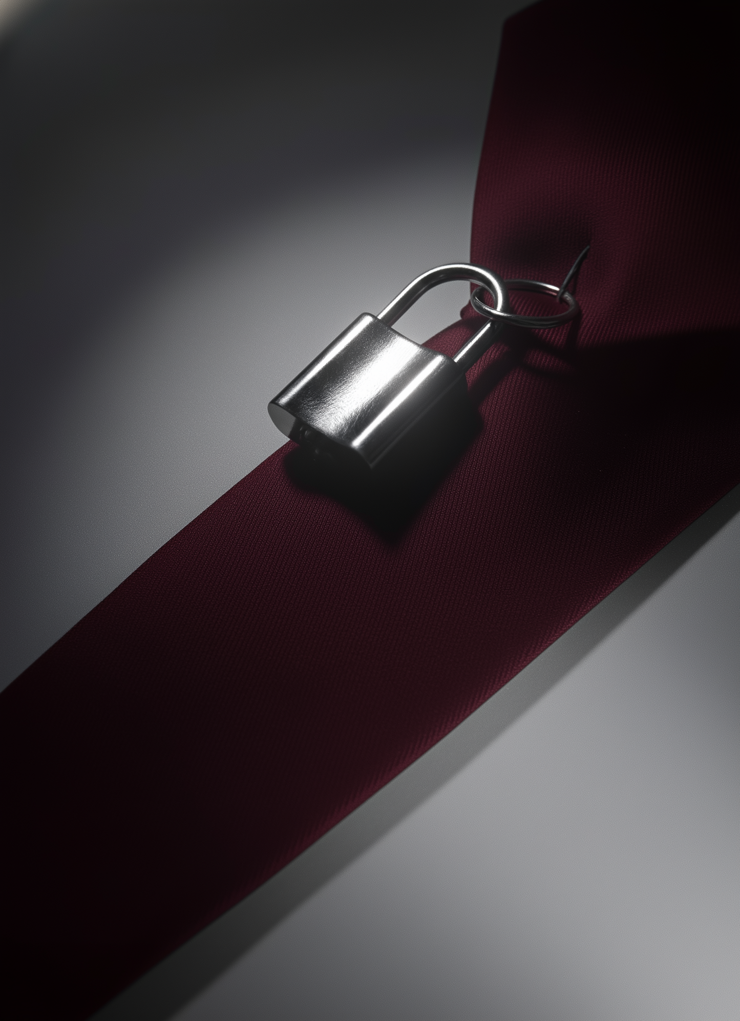 Gothic Burgundy Satin Tie – Limited Edition