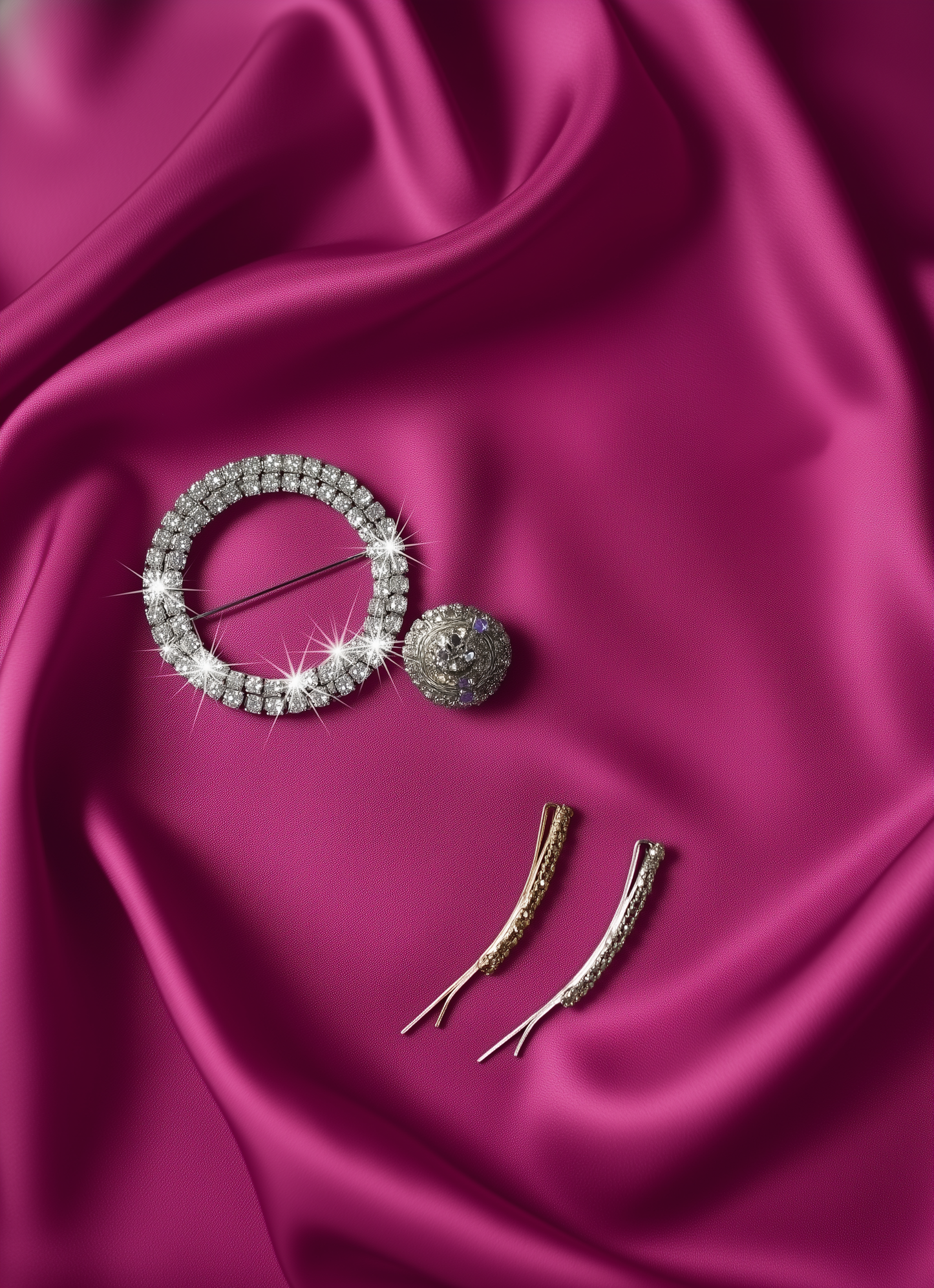 Hot Dark Pink Luxury Satin Tie – Limited Edition