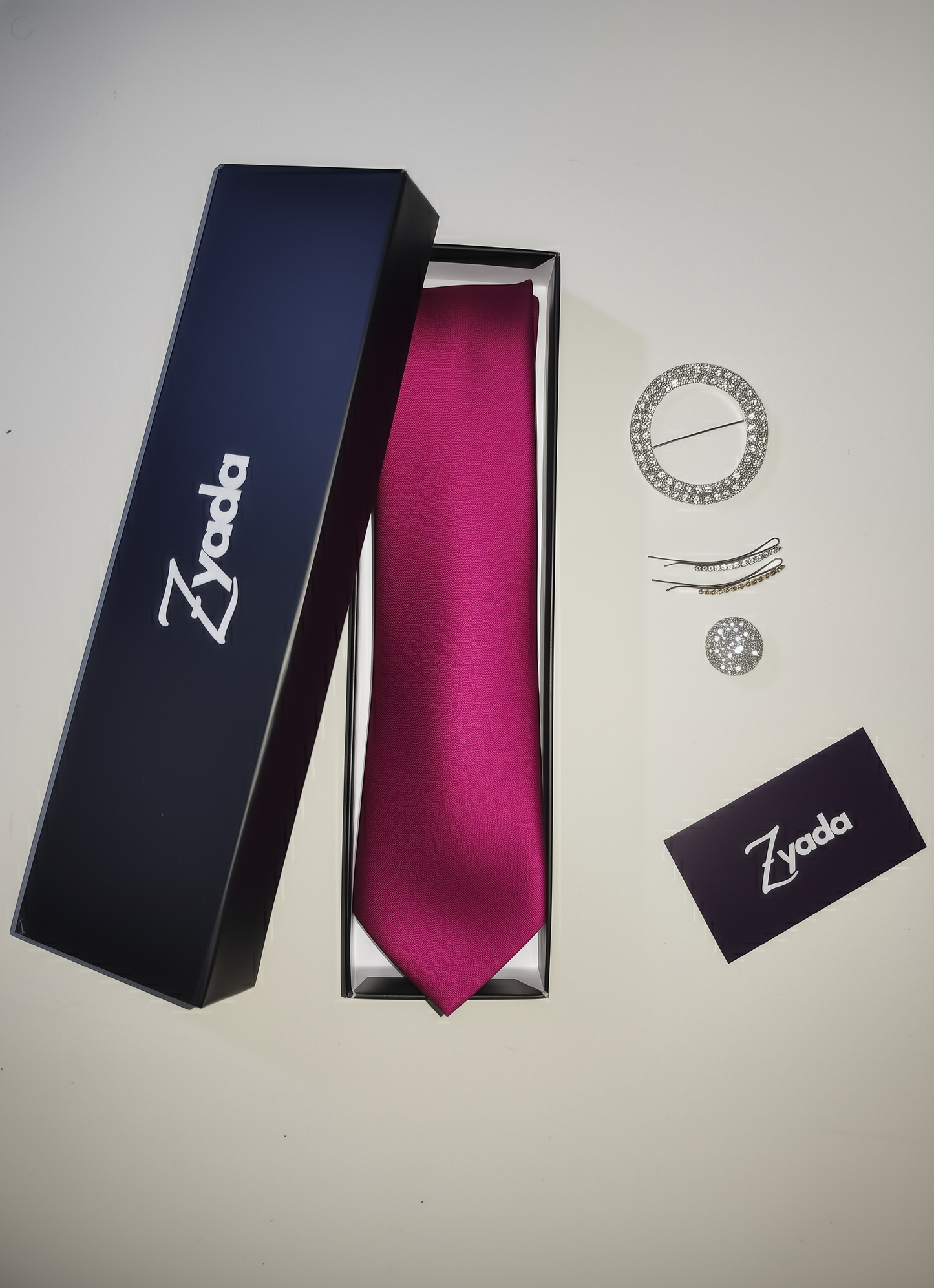 Hot Dark Pink Luxury Satin Tie – Limited Edition