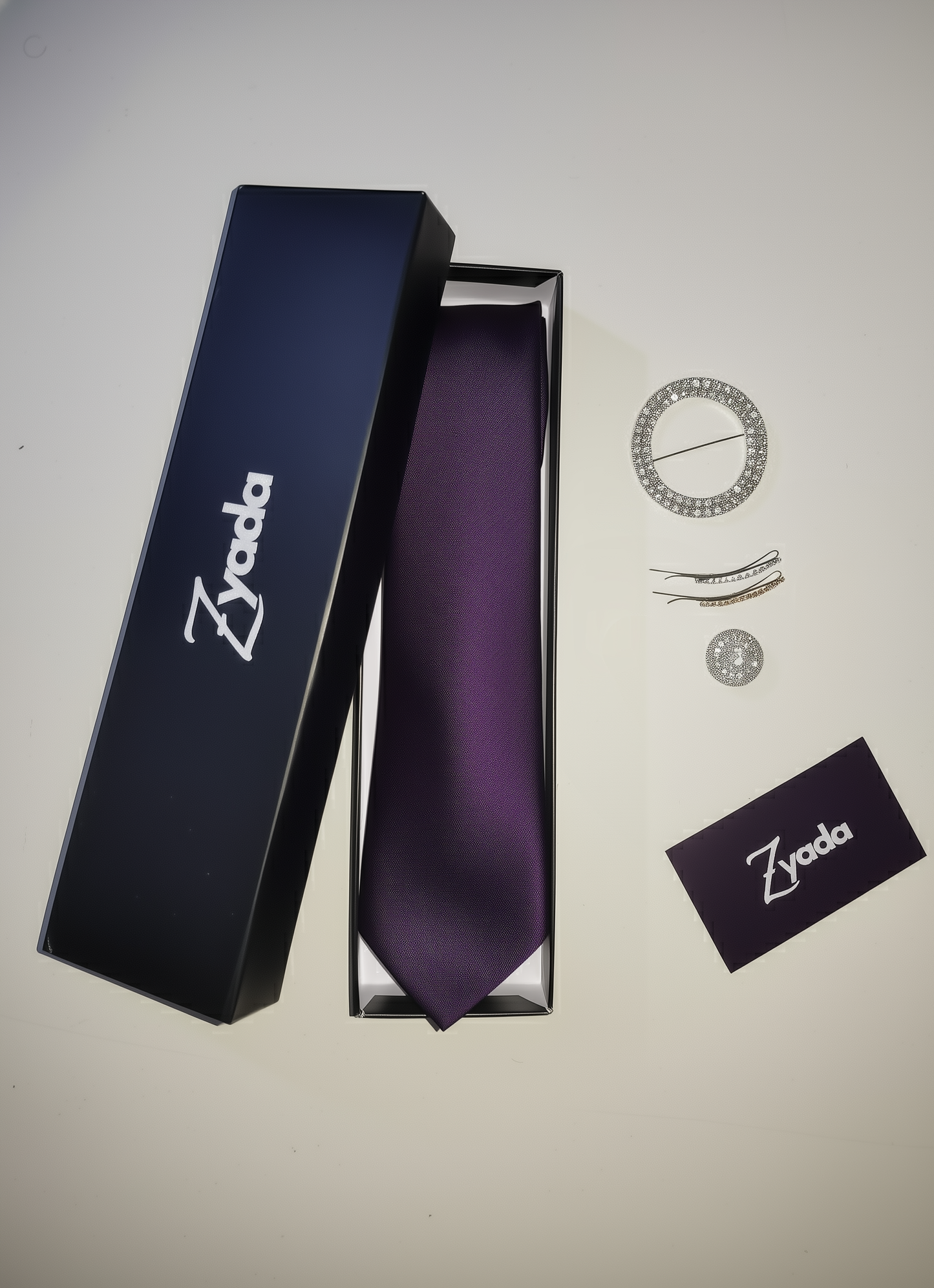 Dark Purple Luxury Satin Tie – Limited Edition