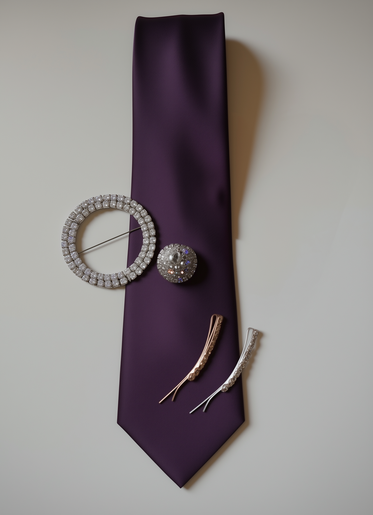 Dark Purple Luxury Satin Tie – Limited Edition